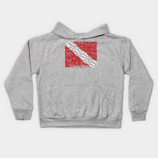 Scuba Diving Flag - Saint Lucia Kids Hoodie